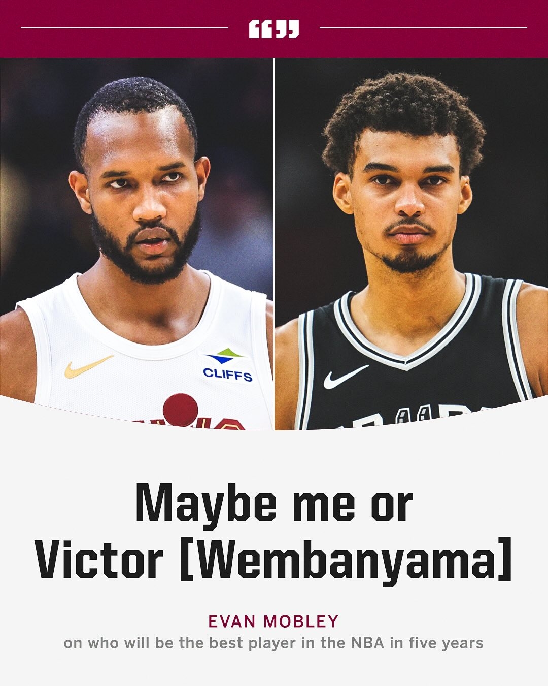 未來5年NBA最好的球員會(huì)是誰(shuí)？莫布里：可能是我或者文班亞馬