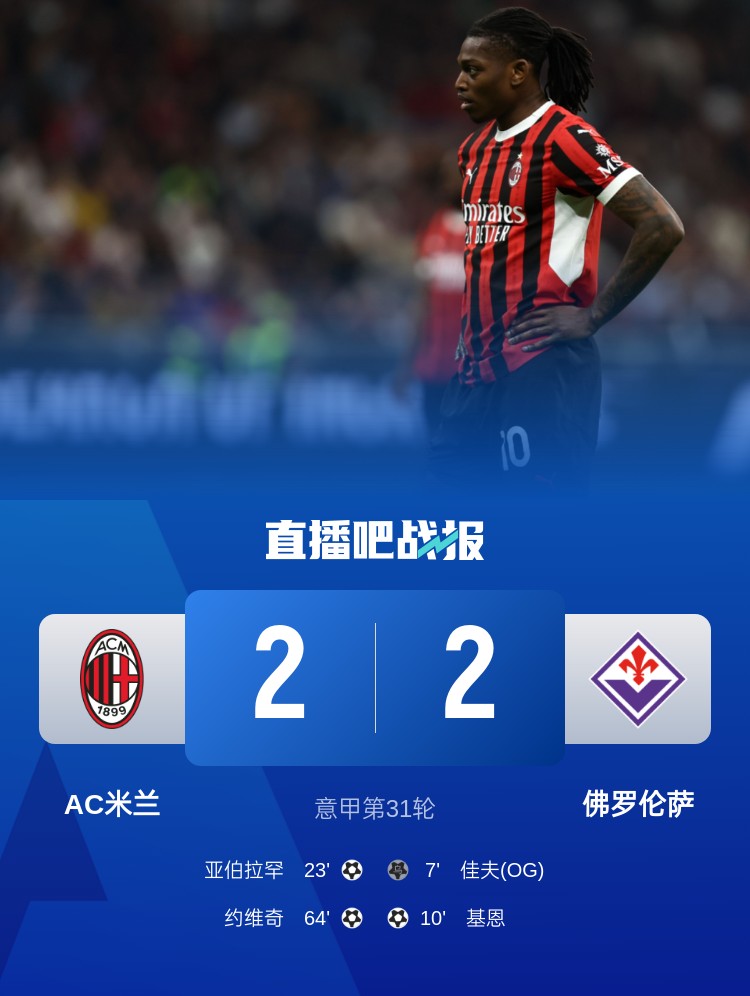 孔塞桑上任后米蘭有13場比賽先丟球落后，最終戰(zhàn)績?yōu)?勝1平6負(fù)