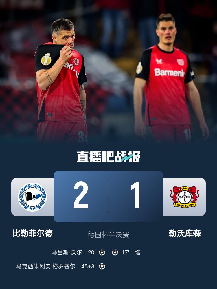 比勒菲爾德是史上第4支晉級德國杯決賽的德丙球隊，此前3隊未奪冠